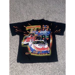 Vintage NHRA Nascar Drag Racing Hot Rod Federal Mogul AOP T-Shirt XL